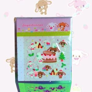RARE AUTHENTIC SUGARBUNNIES HOLIDAY DEADSTOCK VTG. MINI STICKERS